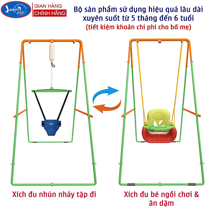 Combo Xích Đu Nhún Nhảy JUMPER KIDS Chính hãng Giá rẻ - Hình ảnh 5