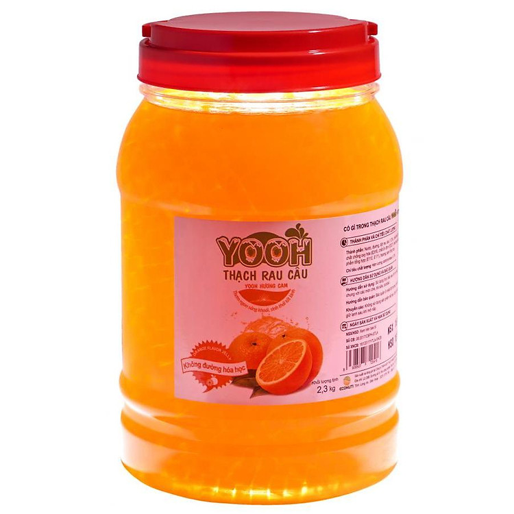 Thạch rau câu trà sữa YOOH - Vị Cam 2.3 kg