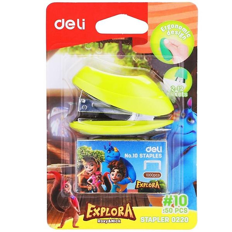 Bấm Kim Số 10 Deli 220 – Xanh Chuối