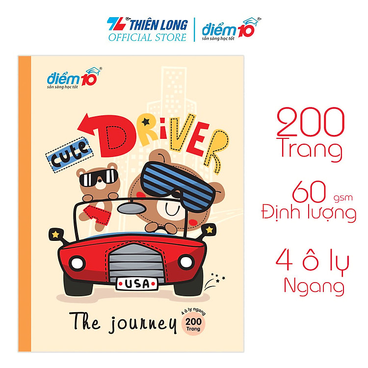 Bộ Tập Học Sinh 200 Trang 4 Ô Ly Ngang 60gsm (5 quyển) - Ảnh 2