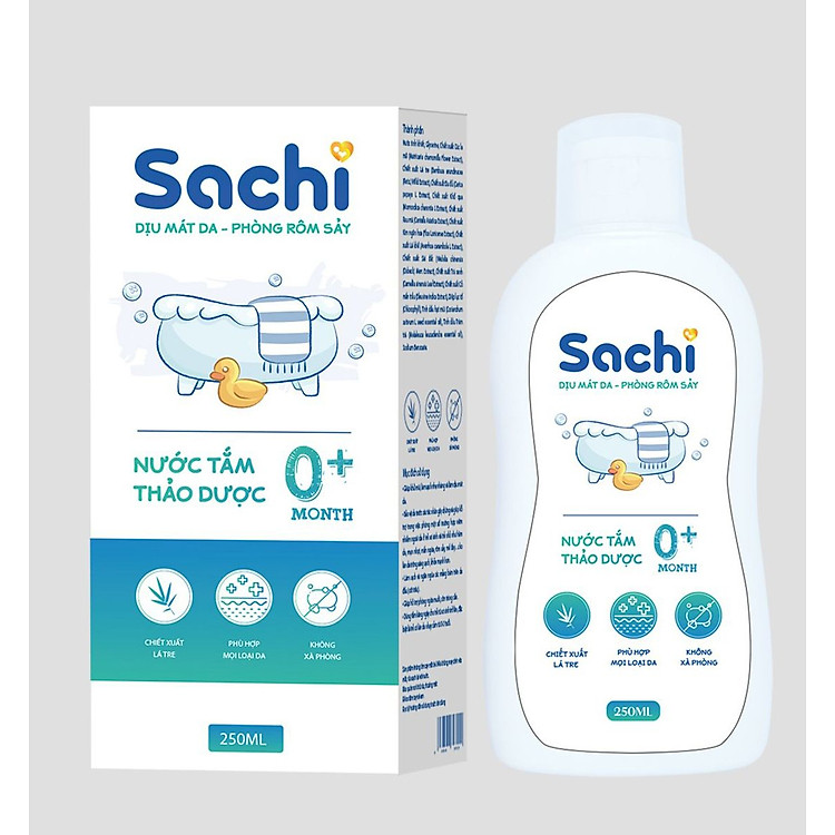Nước tắm thảo dược Sachi O+ 250ml Chính hãng Giá rẻ - Hình ảnh 3