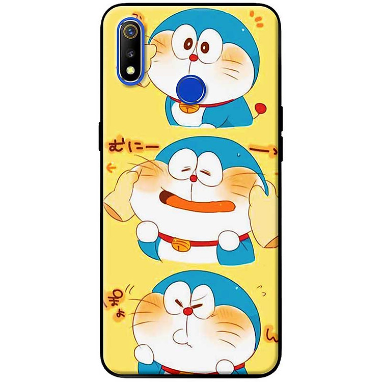 Ốp lưng dành cho Realme 3 mẫu 3 mèo máy Doraemon