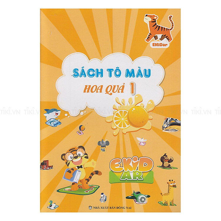 Sách Tô Màu 4D Ekidar Chủ Đề Hoa Quả
