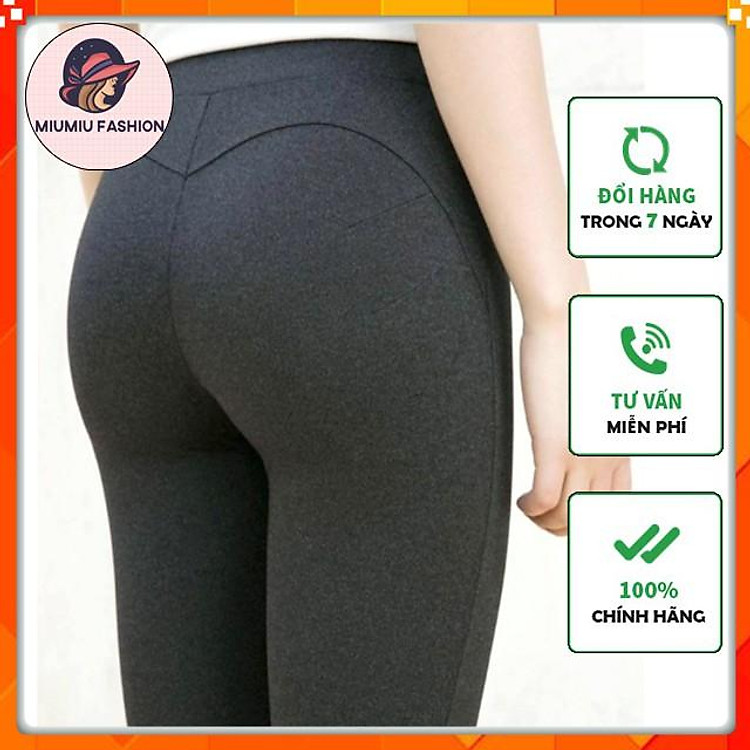 Quần legging nữ dài nâng mông 3 màu, quần legging dài bigsize