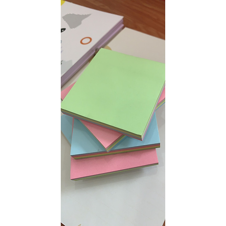 Giấy note 3×3 có keo 4 màu (5 xấp)