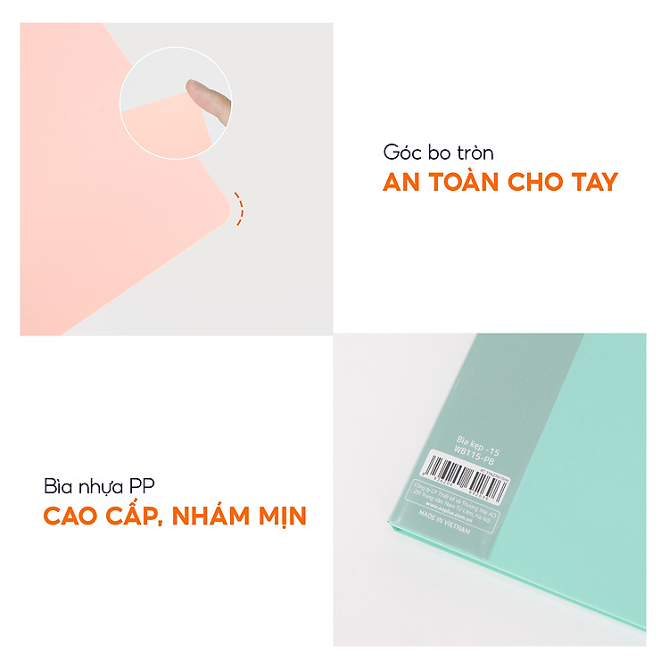 Bìa Kẹp File Tài Liệu A4 (15mm) - Trắng - Ảnh 3