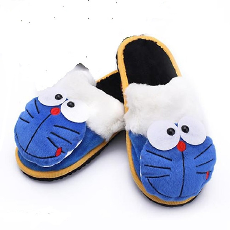 Dép đi trong nhà hình thú mèo Doremon bít mũi thời trang đế chống thấm nước mẫu mới