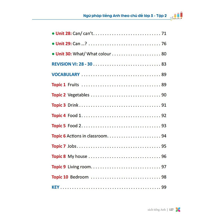 Primary Grammar - Ngữ Pháp Tiếng Anh Theo Chủ Đề (Lớp 3 - Tập 2) - Ảnh 4