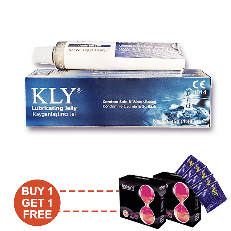 Gel bôi trơn KLY ( 82gram ) - Tặng 1 hộp bao cao su Tâm Thiện Chí 4in1 và 10 gói gel VIP