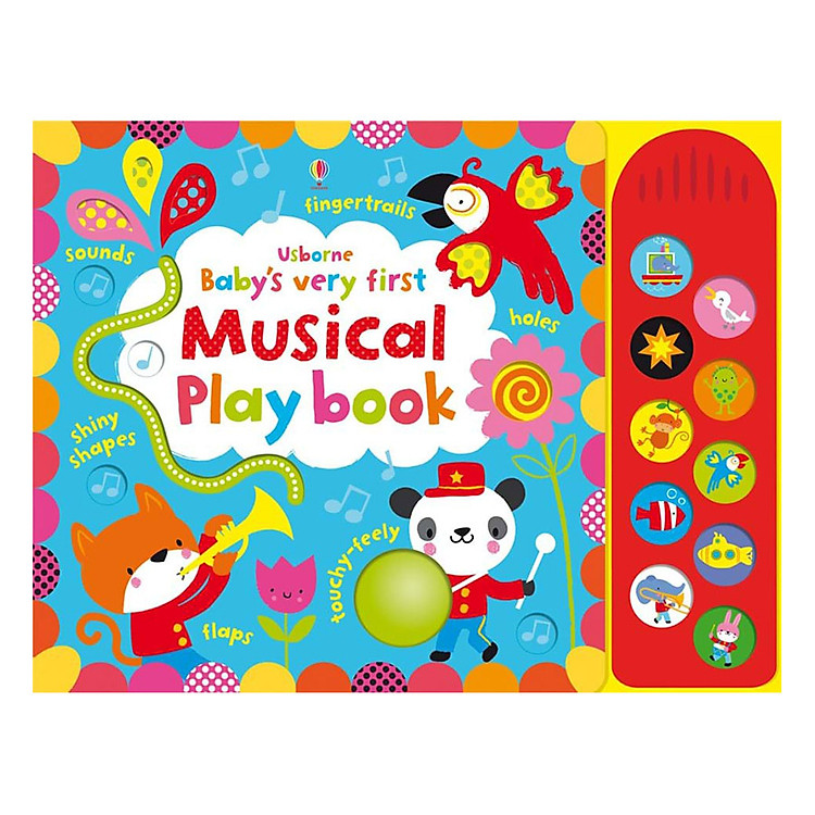 Sách Usborne Baby's Very First Musical Play book with sound panel