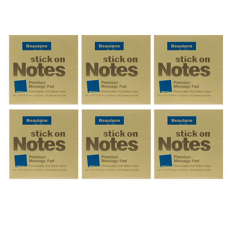 Giấy Note Beautone (76.2 x 76.2 mm) (6 xấp)
