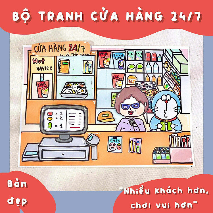 Bộ Tranh Tương Tác Cô Tiên Xanh Chính hãng Giá rẻ - Hình ảnh 3