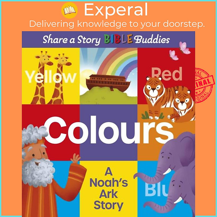 Sách - Share a Story Bible Buds Colours - A Noah's Ark Story by Jennifer Davison (UK edition, hardcover)