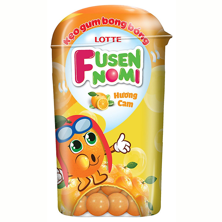 Kẹo Gum Fusen Nomi Hương Cam (15g)