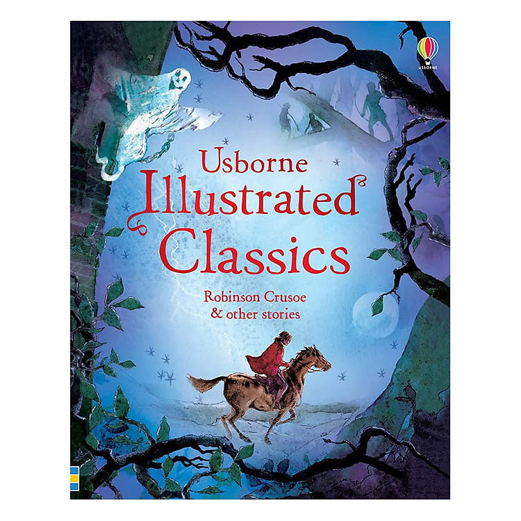 Sách Usborne Illustrated Classics Robinson Crusoe and other stories