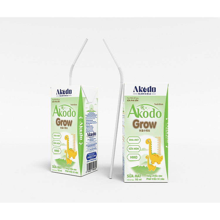 Sữa Bột Pha Sẵn Akodo Grow 110ml Chính hãng Ưu đãi - Hình ảnh 2