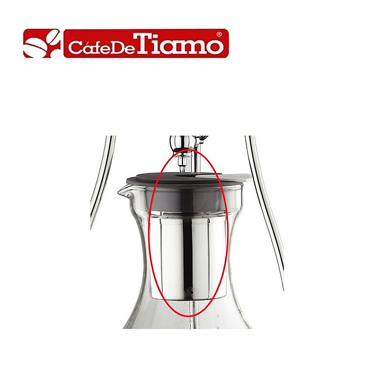 Ly hũ inox 304 đựng cà phê của tháp cold drip Tiamo HG6333