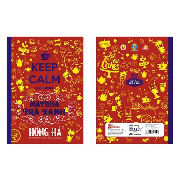 Vở Keep Calm & Matcha Trà Xanh Kẻ Ngang (200 trang) - Ảnh 4