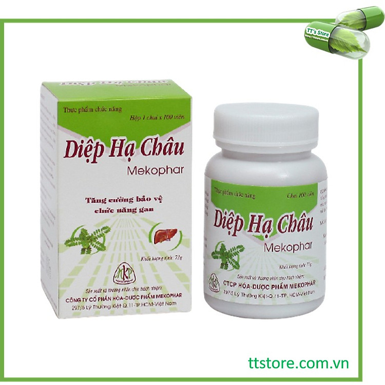 Diệp Hạ Châu Mekophar - Chai 100 viên - Bảo vệ gan - Tăng cường chức năng gan - Hổ trợ miễn dịch