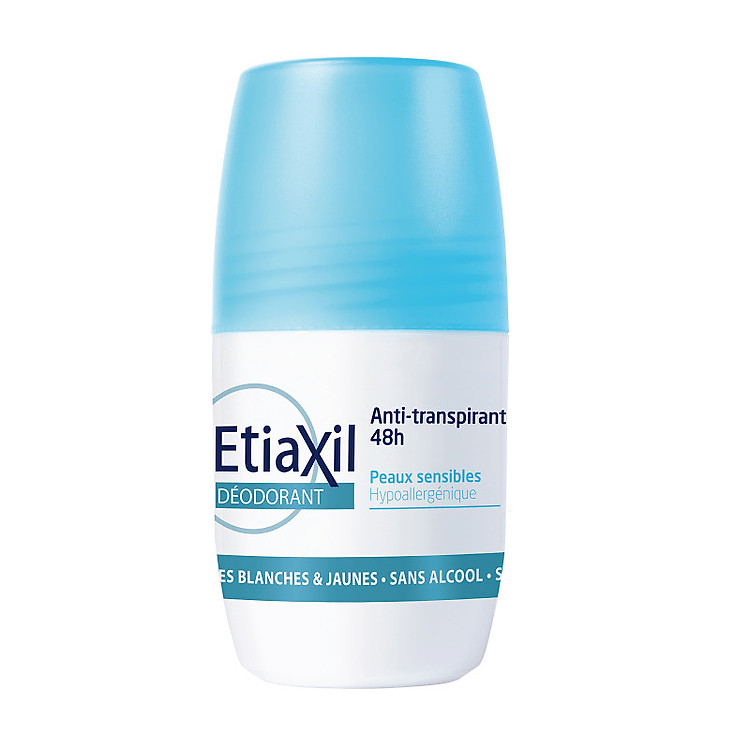 Lăn khử mùi giảm tiết mồ hôi Etiaxil Deodorant Anti-transpirant 48H Roll On 50ml