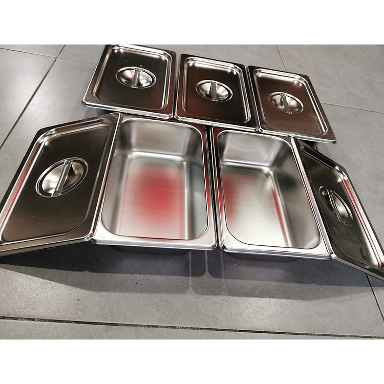 5 BỘ KHAY INOX ĐỰNG THẠCH ,ĐỰNG KEM