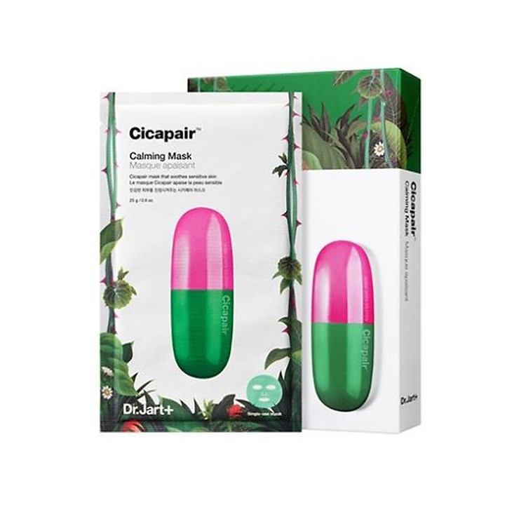 Mặt nạ làm dịu da Dr.Jart+ Cicapair Calming Mask (25g x 5 Miếng)