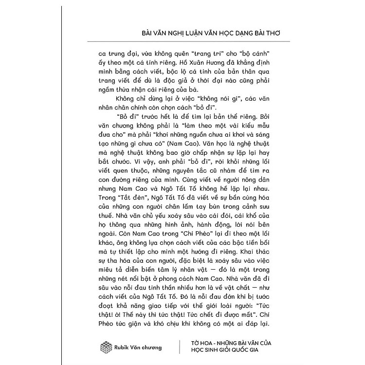 Tờ Hoa - Những Bài Văn Của Học Sinh Giỏi Quốc Gia - Ảnh 3