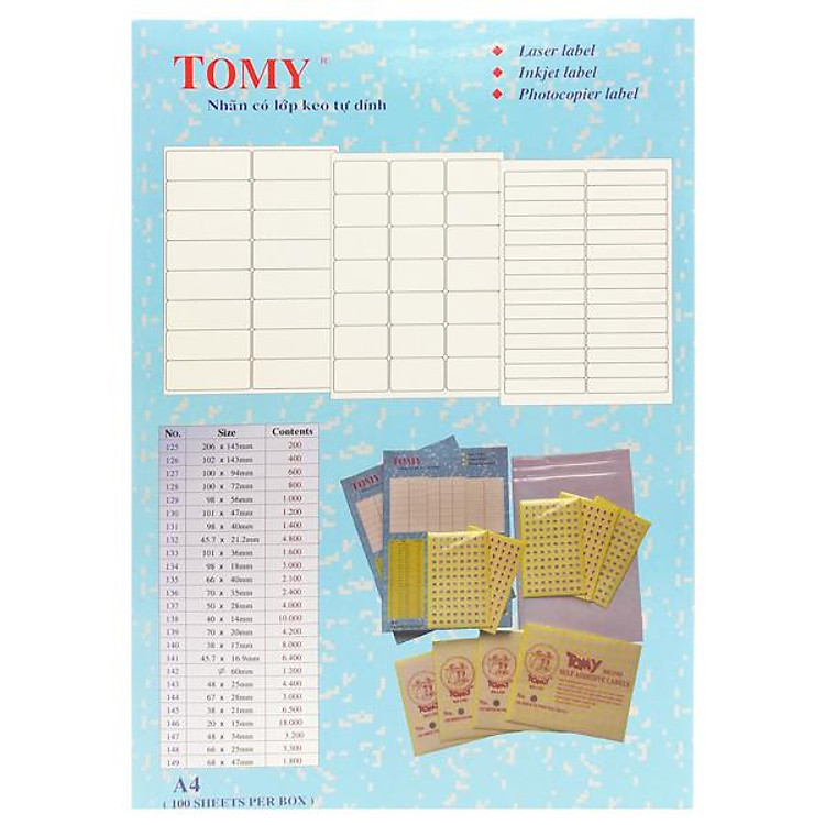 Giấy Dán Decal Tomy A4 No. 143 (44 tờ)