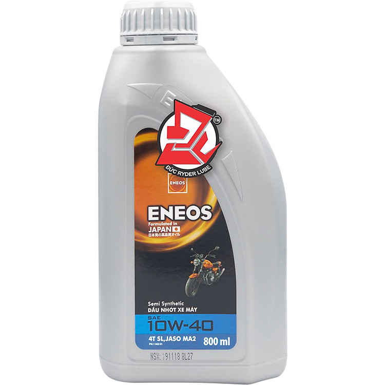 Nhớt Động Cơ Eneos Dành Cho Xe Số SL 10W40 MA2 800ml