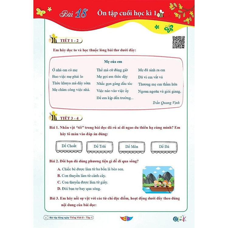 Bài Tập Hằng Ngày Tiếng Việt Lớp 2 - Tập 1 - Ảnh 5