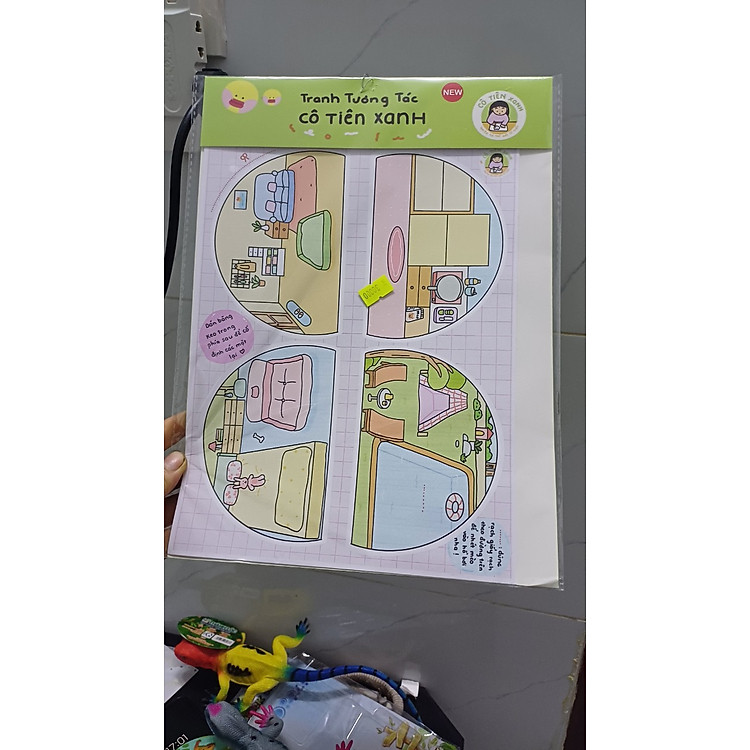 Bộ đồ chơi tranh cắt dán cô tiên xanh