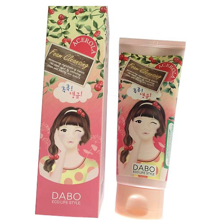Sữa Rửa Mặt Dabo Acerola - Cherry Acerola Foam Cleansing - 150ml