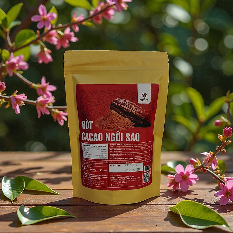 Bột Cacao Ngôi Sao (Kiềm hóa) - phù hợp ăn kiêng, làm bánh