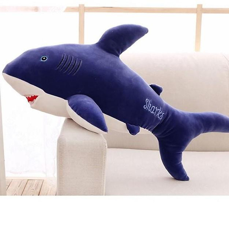 Gấu bông cá mập vải 4 chiều size 50cm , thú nhồi bông đồ chơi cho bé