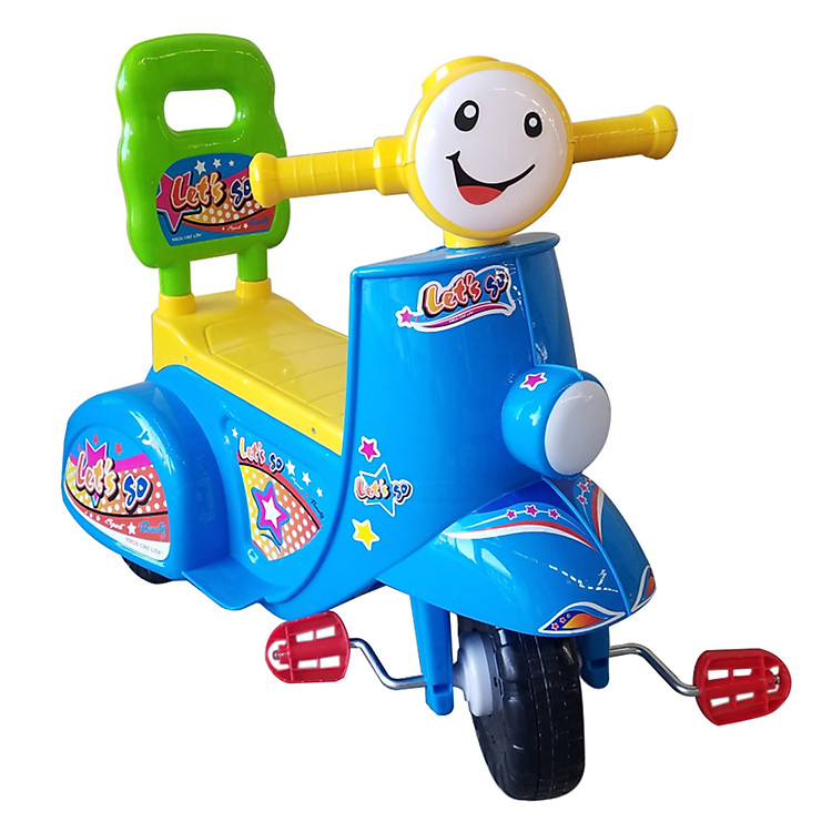 Xe 3 bánh Nhựa Chợ Lớn L9 Vespa (Không nhạc) - M1624A-X3B - Giao màu ngẫu nhiên