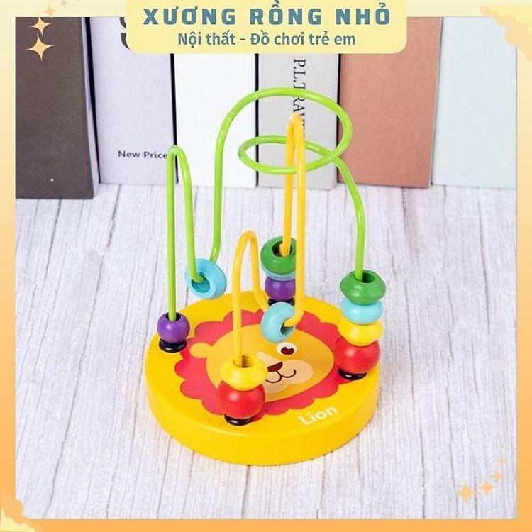 Mua Đồ chơi luồn hạt gỗ size nhỏ Chính hãng Giá rẻ - Hình ảnh 2