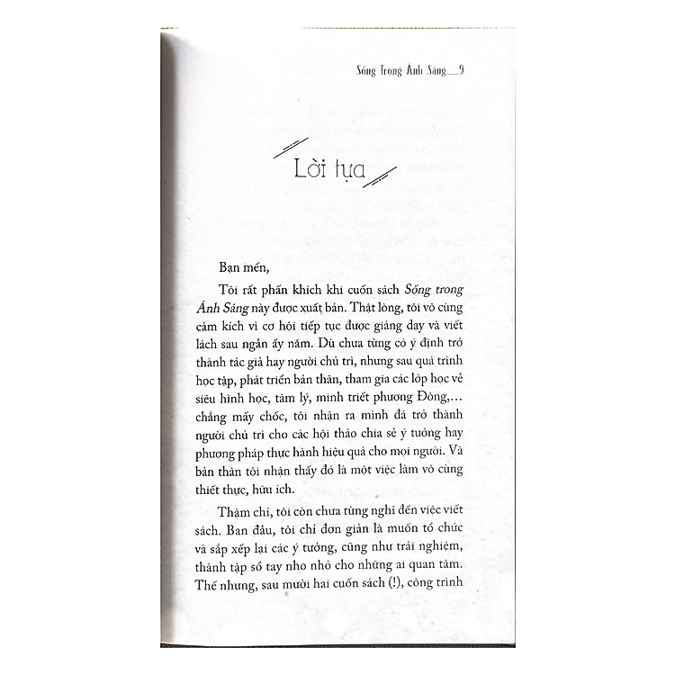 Tủ Sách Tâm Linh Thế Kỷ - Sống Trong Ánh Sáng - Ảnh 7