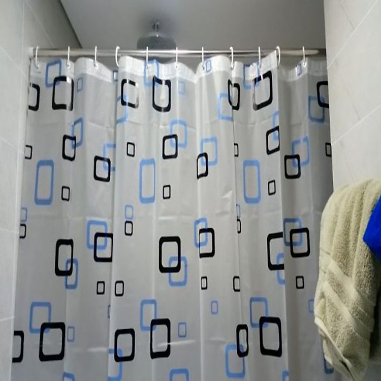 Màn treo nhà tắm chống thấm nước 1m8 x 2m - giao họa tiết ngẫu nhiên