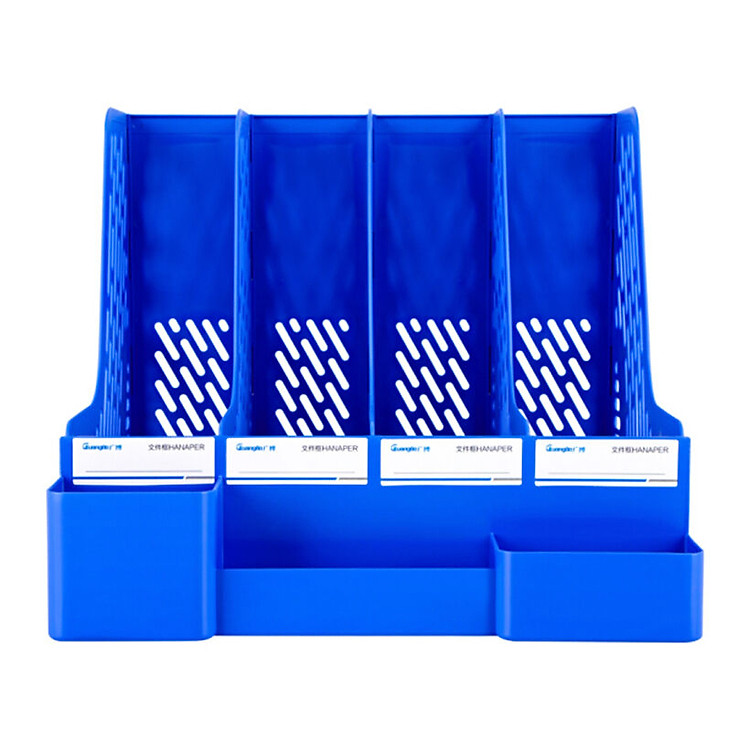 Giá 4 ngăn có ống cắm Guangbo WJK9267H (xanh) - Ảnh 2