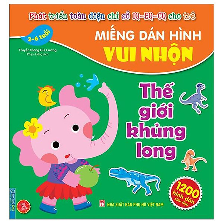 Miếng Dán Hình Vui Nhộn - Thế Giới Khủng Long (2-6 Tuổi)