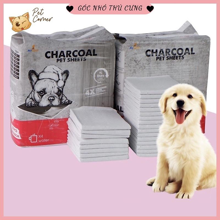 Tã lót chuồng cho chó mèo Charcoal than hoạt tính
