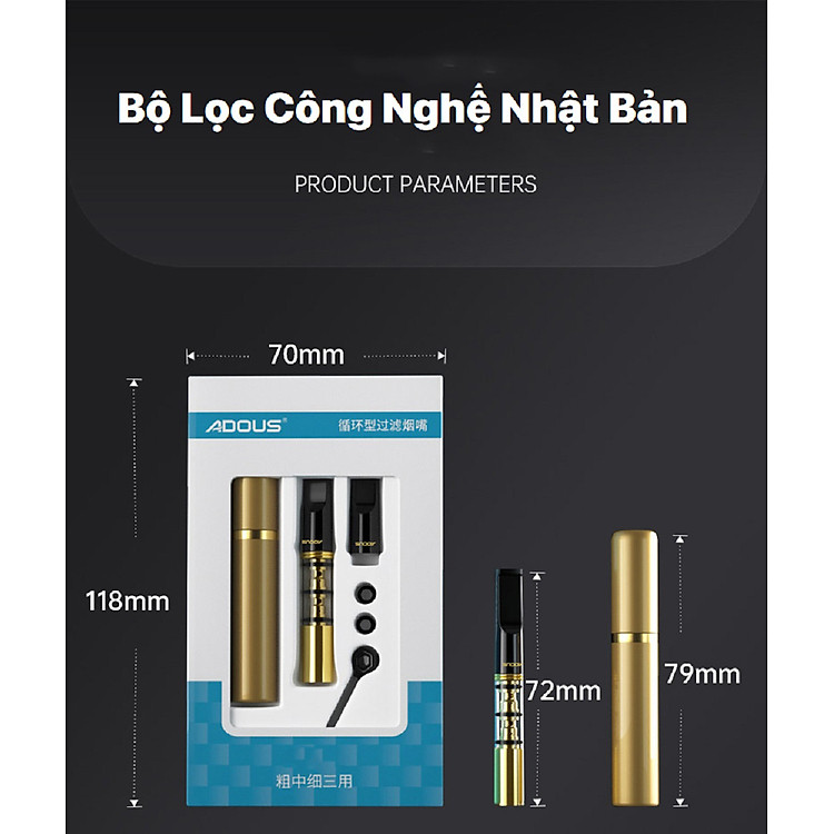 Tẩu Lọc Thuốc Adous Đa Năng