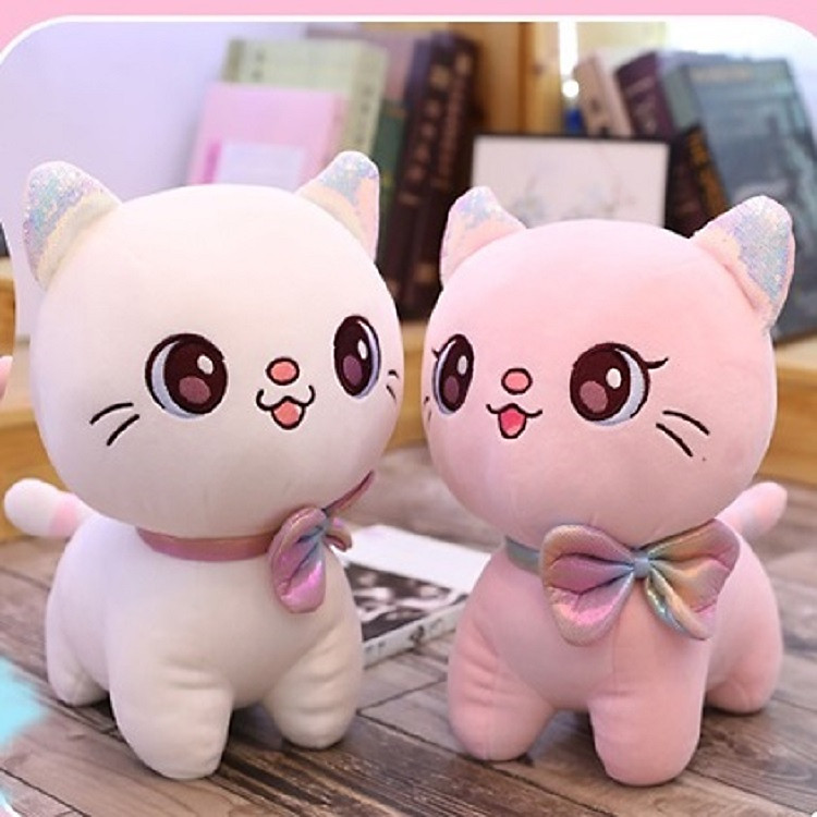 Mèo bông cao cấp cho bé - 35cm Chính hãng Ưu đãi - Hình ảnh 5