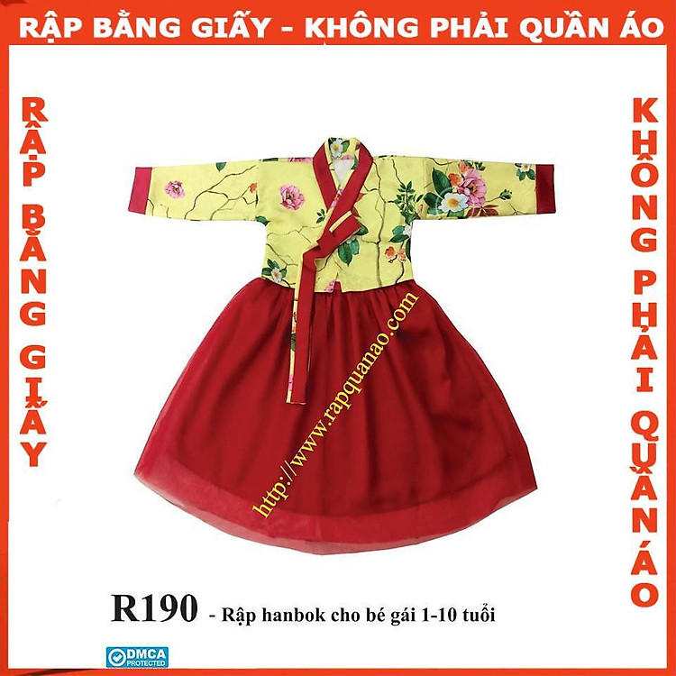 Rập Giấy A0 Hanbok Cách Điệu R190 (BẢN VẼ) - Ảnh 2