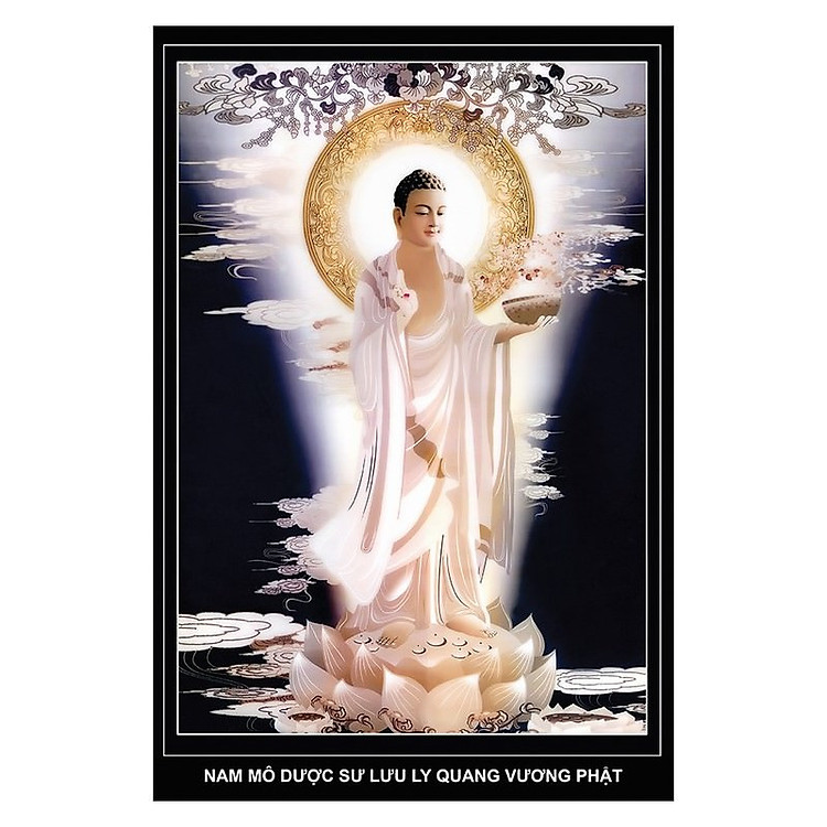 Tranh Phật Giáo Dược Sư Lưu Ly Quang Vương Phật 2102