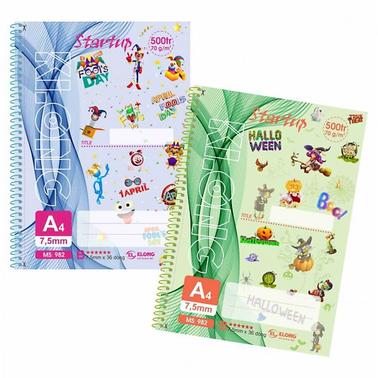 Sổ Lò Xo KLONG A4 (500 trang)