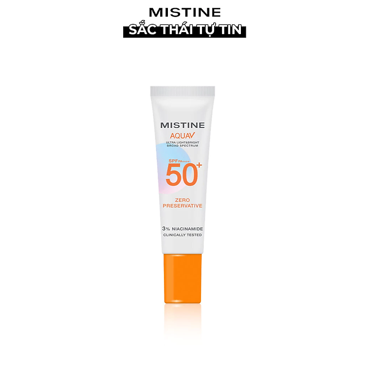 Kem chống nắng ngăn ngừa lão hóa, chống tia UV, lâu trôi suốt 24h, không gây bết dính chính hãng Mistine Thái Lan 15ml
