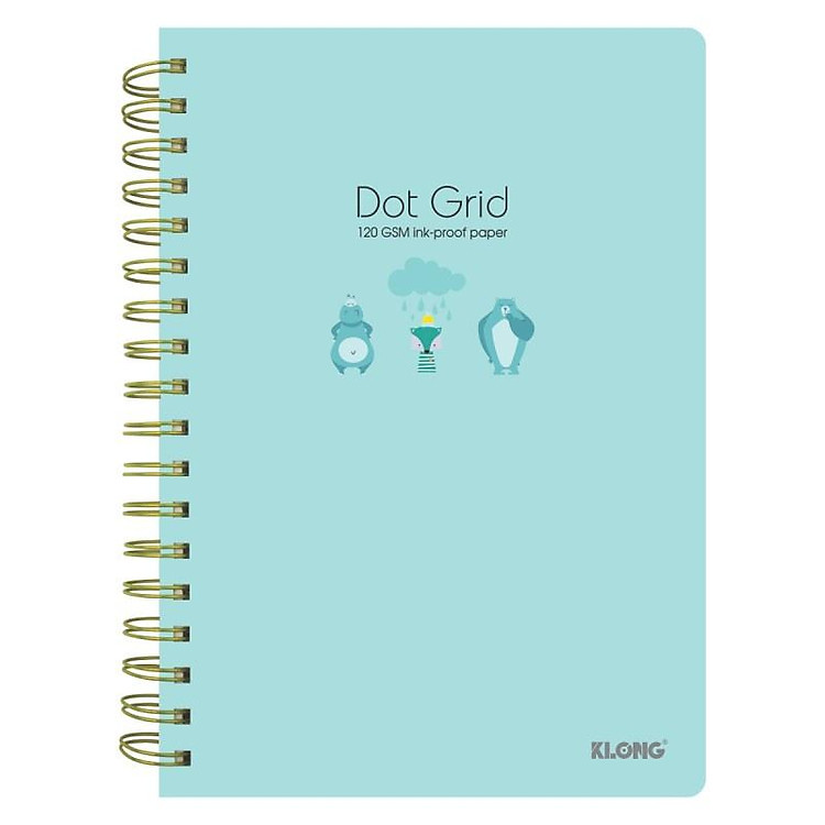 Sổ Dot Grid lò xo kép KLONG B5 (200 trang) - Ảnh 2