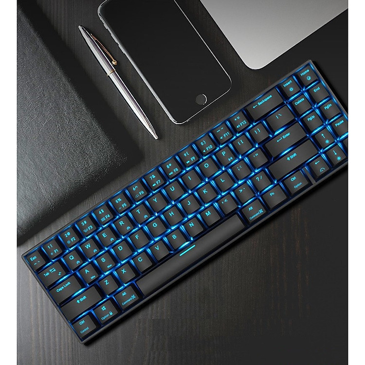 Bàn phím cơ không dây RK71- Blue switch, CHÍNH HÃNG Royal Kludge, 71 phím nhỏ gọn, tiện lợi, dễ dàng mang theo