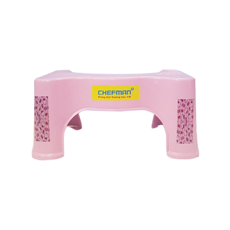 Ghế kê chân đi vệ sinh Chefman - Hồng